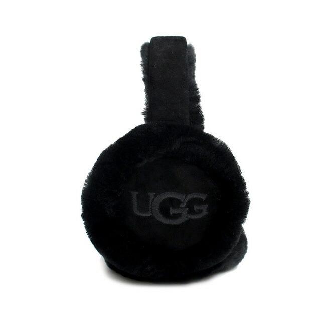 UGG ブラック耳あて UGG Australia（アグオーストラリア） アグ UGG Sheepskin Embroidery