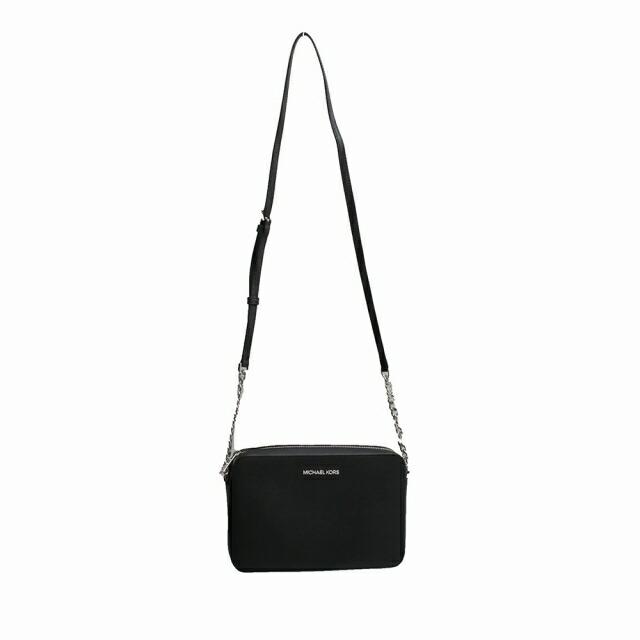 マイケルコース MICHAEL KORS JET SET ITEM LG EW CROSSBODY ショルダーバッグ 35F8STTC9L-BLACK レディース ブラック
