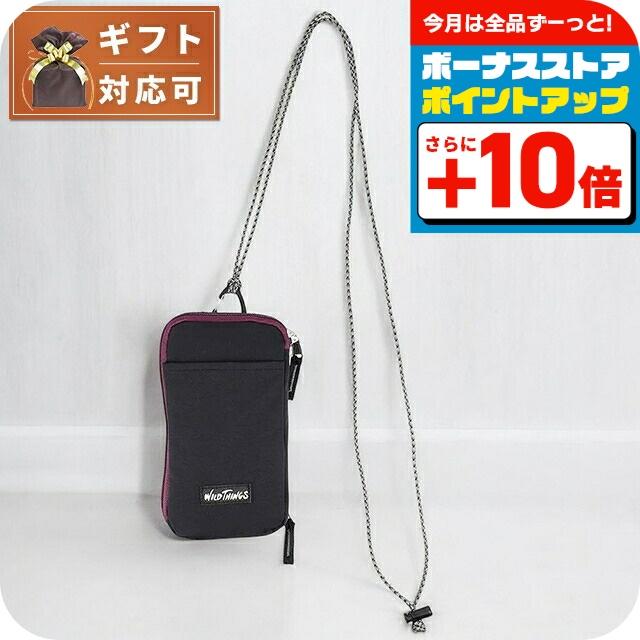 WILD THINGS（ワイルドシングス） ネックポーチ WT-380-3806-BLACK 