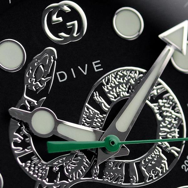 GUCCI（グッチ） ダイヴ 45mm スネーク 蛇 腕時計 ブランド メンズ