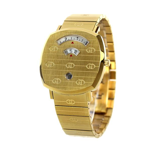 GUCCI ゴールド アナログ腕時計 GUCCI グッチ 時計 グリップ 38mm メンズ レディース 腕時計