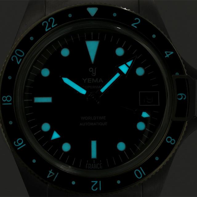 イエマ スーパーマン500 GMT バットマン 自動巻き 機械式 腕時計 ブランド メンズ YEMA YGMT22C39-AMS アナログ ブラック 黒 フランス製｜nanaple-ya｜07