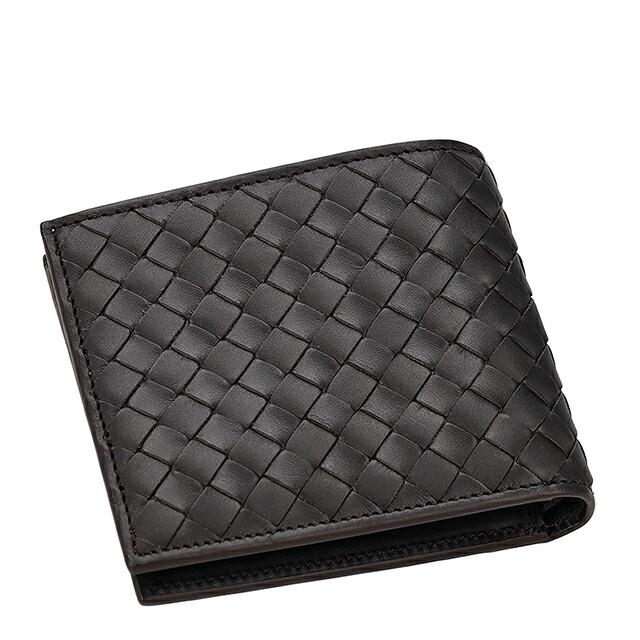 ボッテガ・ヴェネタ 二つ折り財布 二折財布 メンズ ブランド BOTTEGA VENETA 113993-V47W1 2006 ダークブラウンの画像