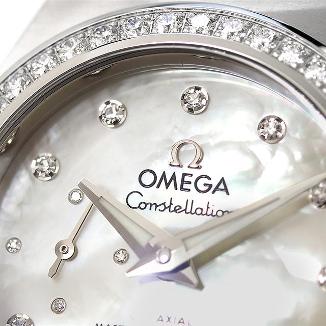 オメガ コンステレーション 27mm 自動巻き 機械式 腕時計 ブランド レディース ダイヤモンド OMEGA 127.15.27.20.55.001 アナログ ホワイトシェル 白｜nanaple｜06