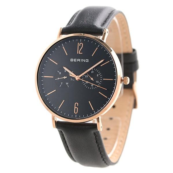 BERING（ベーリング） 時計 カーフレザー 41mm クオーツ メンズ 14240 