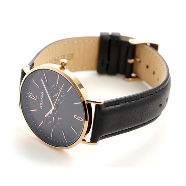 BERING（ベーリング） 時計 カーフレザー 41mm クオーツ メンズ 14240 