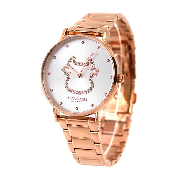 最高の品質の コーチ 時計 ペリー 36mm 牛 レディース 腕時計 Coach シルバー ピンクゴールド 腕時計 Polymer Russia Com