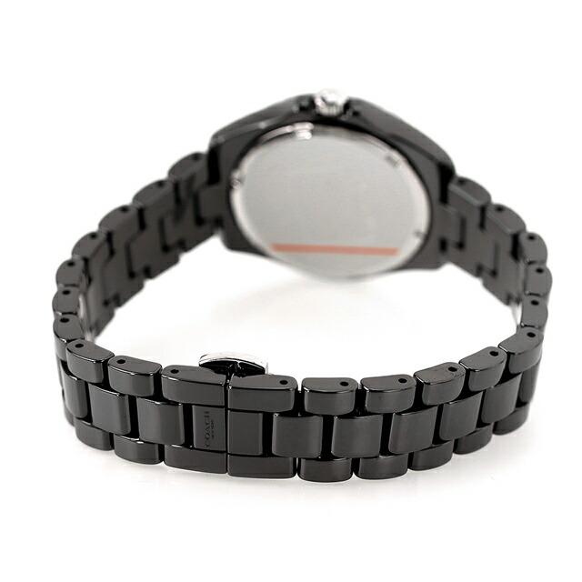 未使用 コーチ COACH ☆ レザー クオーツ 腕時計 アナログ ブラック COACH コーチ プレストン クオーツ 腕時計 ブランド レディース