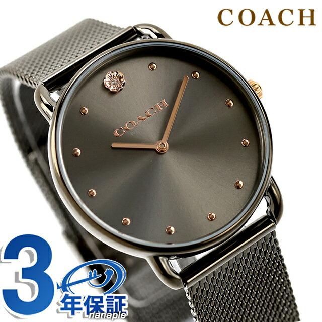 【新品未使用】COACH コーチ 腕時計 エリオット ローズゴールド ブラック COACH（コーチ） エリオット クォーツ 電池式 腕時計 ブランド