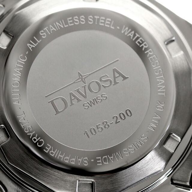 ダボサ テルノス ミディアム 自動巻き 腕時計 ブランド メンズ レディース DAVOSA 166.195.50 アナログ ブラック 黒 スイス製の画像