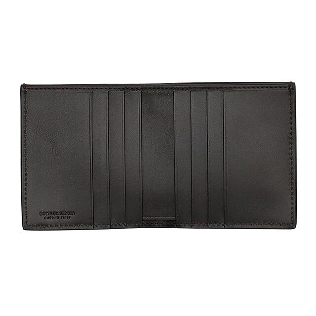 ボッテガ・ヴェネタ 二つ折り財布 二折財布 メンズ ブランド BOTTEGA VENETA 222338-V47W1 2006 ダークブラウンの画像