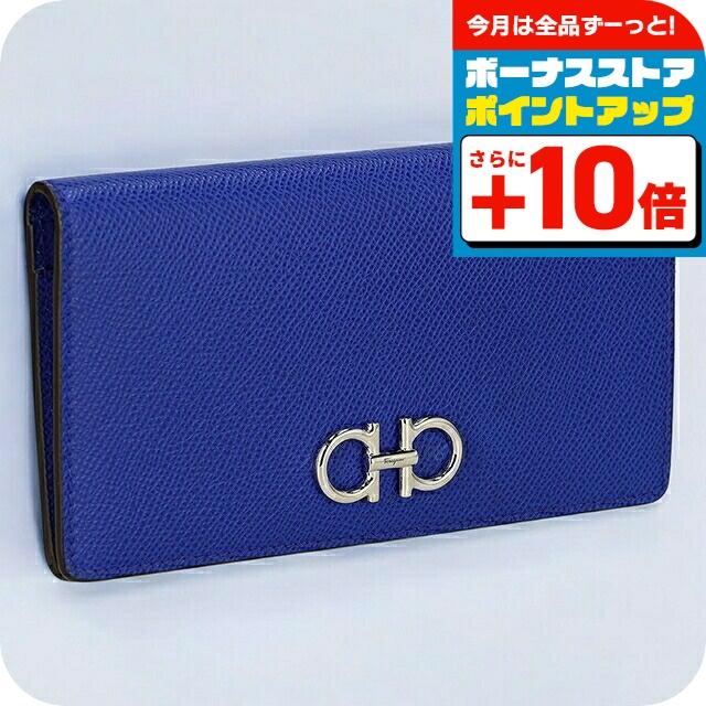 フェラガモ 長財布 レディース Ferragamo CALF LAPIS ブルー FERRAGAMO フェラガモ 長財布 レディース ブランド Ferragamo