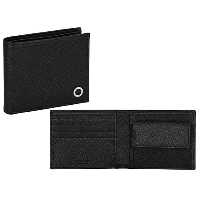 ブルガリ 二つ折り財布 メンズ ブランド BVLGARI 280287 BLK ブラックの画像