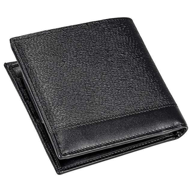 お*ら様 【値下げ中】BVLGARI/ブラックレザー二つ折り財布/長財布/黒色 BVLGARI（ブルガリ） 二つ折り財布 メンズ ブランド BVLGARI 280899