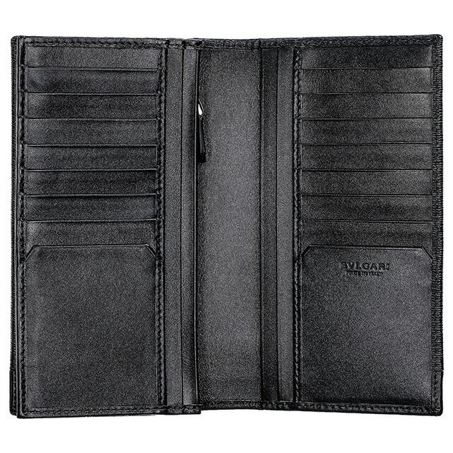 ブルガリ 長財布 メンズ ブランド BVLGARI レザー 284731 BLK ブラックの画像