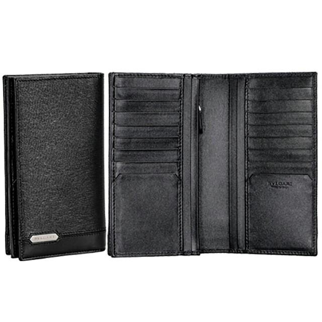 ブルガリ 長財布 メンズ ブランド BVLGARI レザー 284731 BLK ブラックの画像