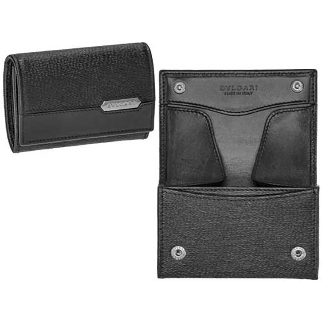 BVLGARI ブルガリ コインケース 小銭入れ ブラック 288489 BVLGARI ブルガリ コインケース メンズ ブランド レザー 288489