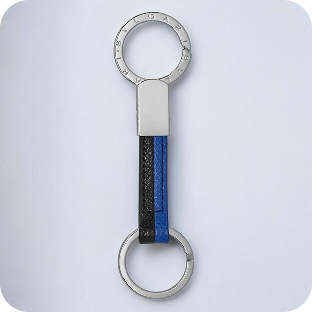 BVLGARI（ブルガリ） キーリング メンズ ブランド レザー 288596 BLK