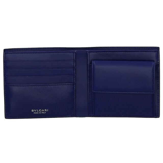 BVLGARI（ブルガリ） 二つ折り財布 メンズ ブランド レザー 291066