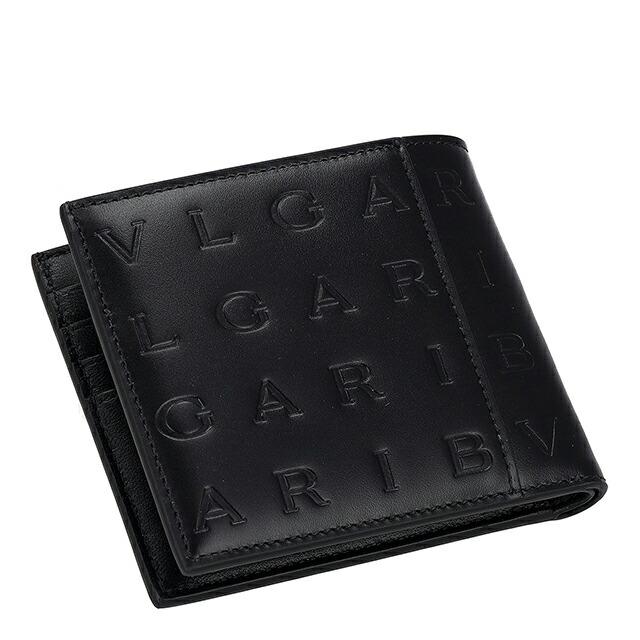 ブルガリ 二つ折り財布 二折財布 レディース ブランド BVLGARI 292714 BLK ブラックの画像