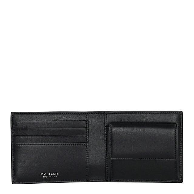 ブルガリ 二つ折り財布 二折財布 レディース ブランド BVLGARI 292714 BLK ブラックの画像