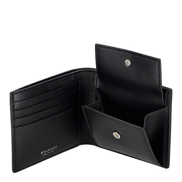 ブルガリ 二つ折り財布 二折財布 レディース ブランド BVLGARI 292714 BLK ブラックの画像
