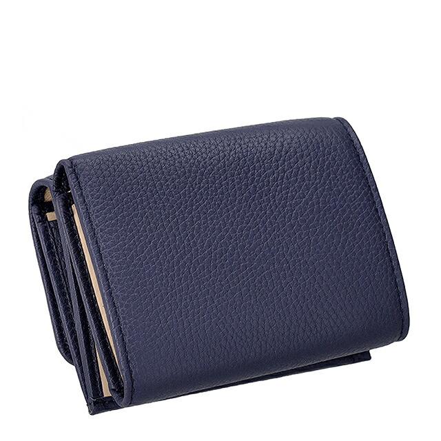 ブルガリ BVLGARI ブルガリブルガリ 三つ折り財布 財布 レザー レディース ネイビー系 292966 【新品】 BVLGARI（ブルガリ） 292966 ブルガリ・ブルガリ 三つ折り財布