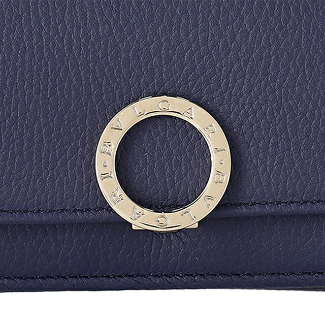 ブルガリ BVLGARI ブルガリブルガリ 三つ折り財布 財布 レザー レディース ネイビー系 292966 【新品】 BVLGARI（ブルガリ） 292966 ブルガリ・ブルガリ 三つ折り財布