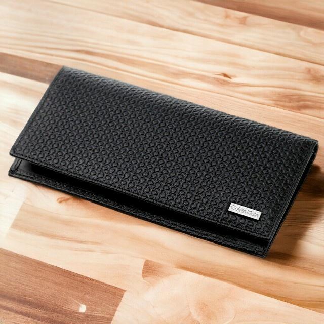 本日さらに+6倍 カルバンクライン 財布 メンズ ブランド 長財布 革  