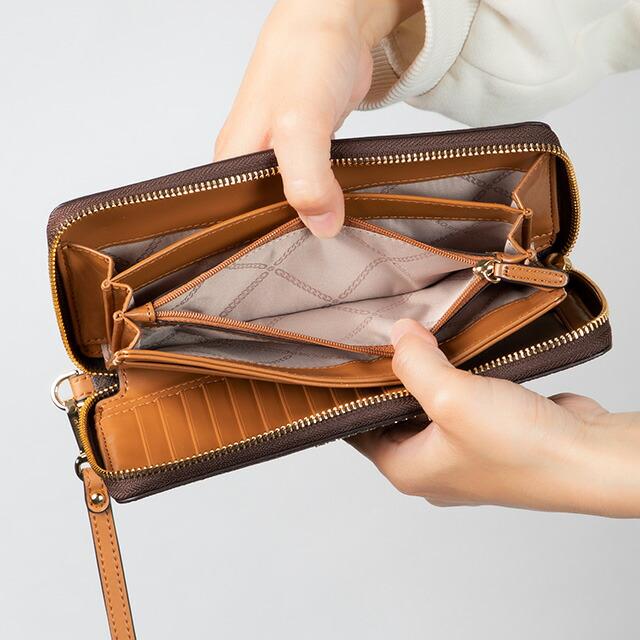 新品未使用 マイケルコース 長財布 シグネチャー ブラウン MICHAEL KORS（マイケルコース） 長財布 レディース ジェットセット
