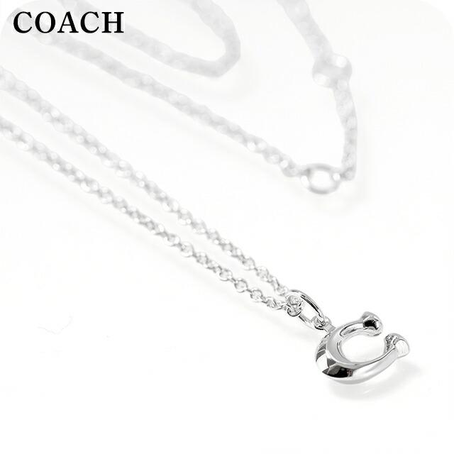 新品未使用　COACH コーチ　シルバーネックレス COACH（コーチ） ネックレス レディース ブランド ペンダント ロゴ