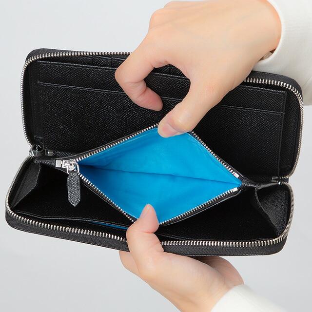美品 ブルガリ メンズ長財布 ラウンドジップ オーガナイザー レザー ブラック ブルガリ・ブルガリ ブルガリ 財布 メンズ 長財布 ブランド 本革