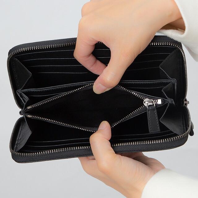 BVLGARI ブルガリ 長財布 メンズ ブランド 36968 BLK ブラック
