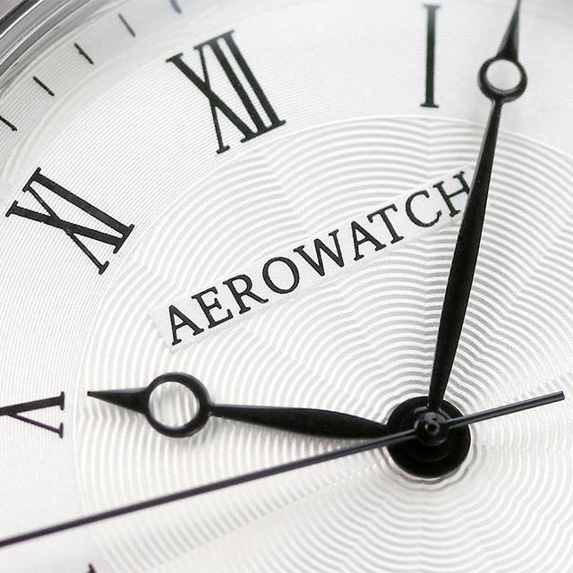 6/1はさらに+9倍 アエロウォッチ クオーツ 懐中時計 AEROWATCH 45828-PD01 ホワイト 白 スイス製｜nanaple｜04