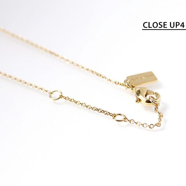 コーチ ネックレス レディース ブランド COACH ペンダント ロゴ 493112 GLD 110 ゴールド クリア アクセサリー_5