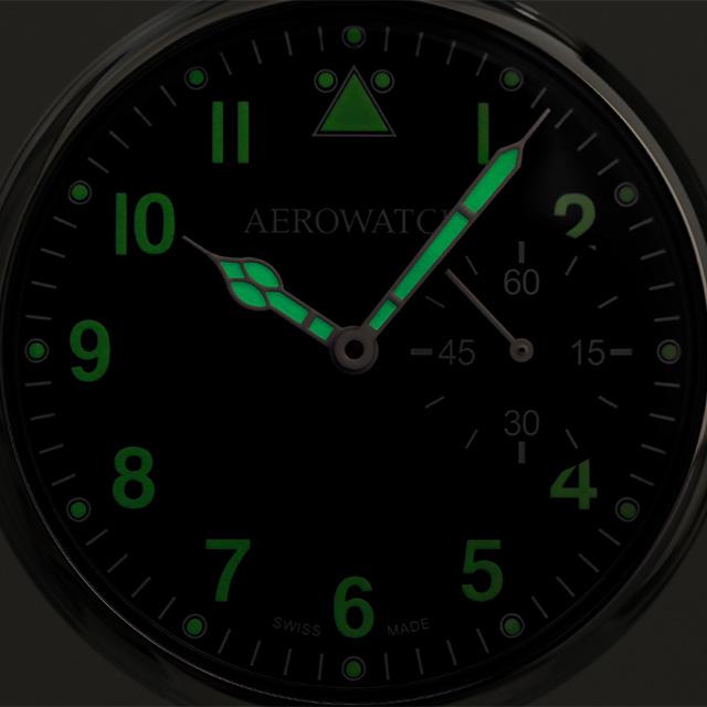 AEROWATCH アエロウォッチ 手巻き 懐中時計 50827-PD02 ブラック