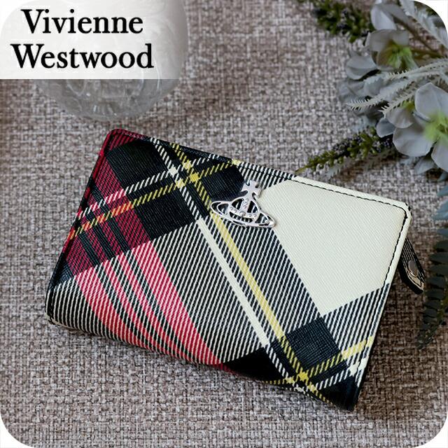 【最終価格】Vivienne Westwood 二つ折り財布 チェック柄 Vivienne Westwood（ヴィヴィアンウエストウッド） 二つ折り財布