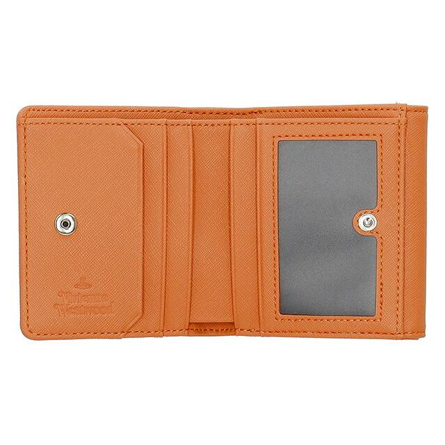 VIVIENNE WESTWOOD 二つ折り財布 オレンジ レディース 51150028U Vivienne Westwood ヴィヴィアン・ウエストウッド 二つ折り財布