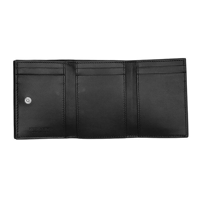 ボッテガ・ヴェネタ 三つ折り財布 レディース ブランド BOTTEGA VENETA 609285-V3UH1 8803 ブラックの画像