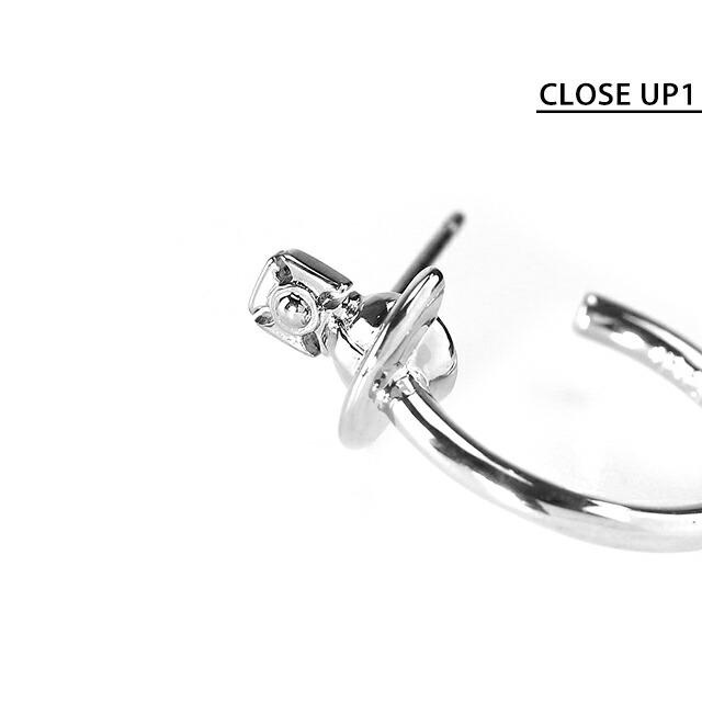 ヴィヴィアン ピアス メンズ レディース ブランド ヴェラ スタッド 片耳用 6203008D-02P019 シルバー アクセ ビビアンの画像