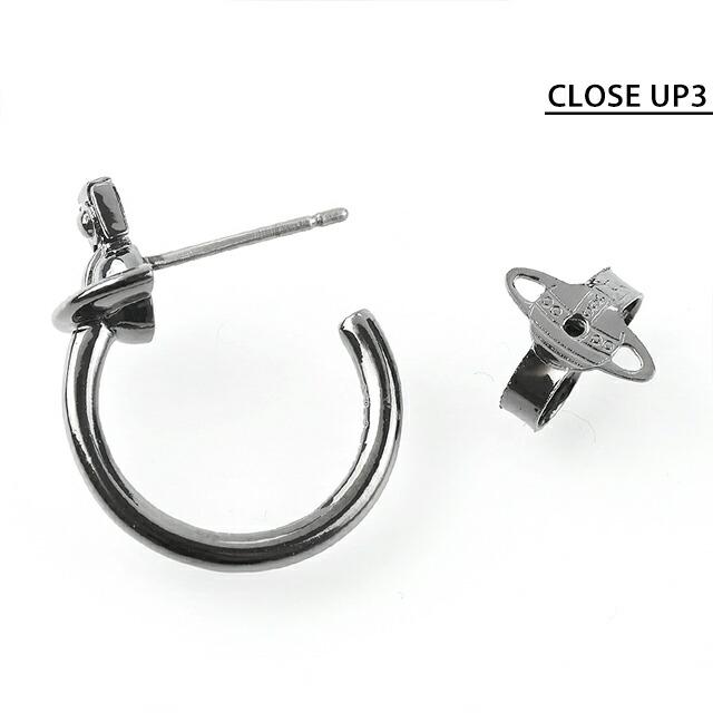 ヴィヴィアン ウエストウッド ピアス メンズ レディース ブランド Vivienne Westwood ヴェラ スタッド 片耳用 6203008D-02S001 ガンメタルの画像