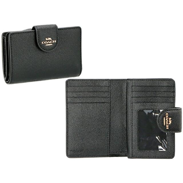 COACH コーチ 二つ折り財布 レディース ブランド レザー 6390