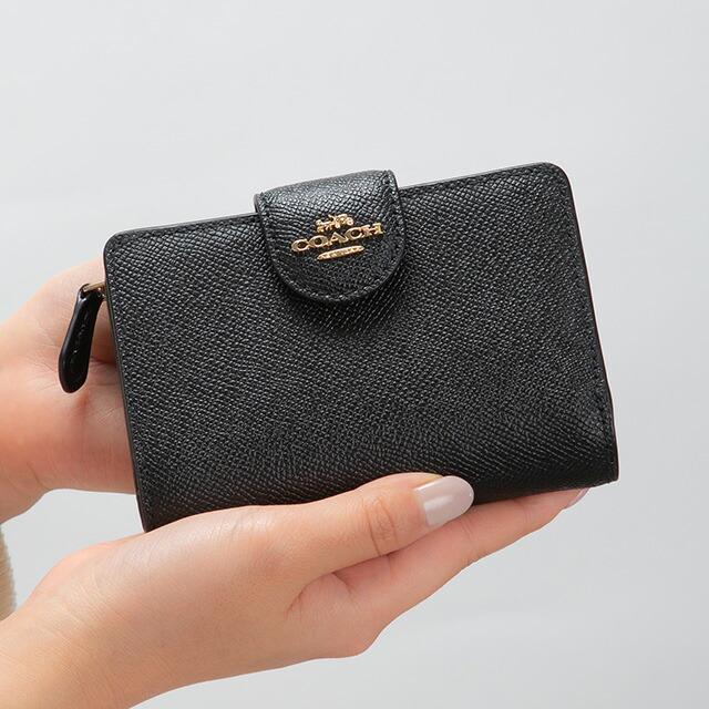 COACH コーチ 二つ折り財布 レディース ブランド レザー 6390