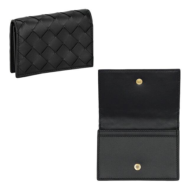 ボッテガ・ヴェネタ カードケース レディース ブランド BOTTEGA VENETA レザー Italy 667141-V3UH2 8425 ブラックの画像