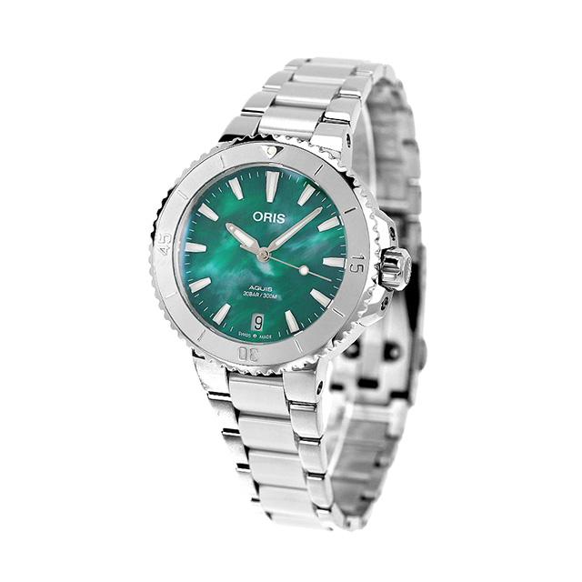 美品　オリス アクイス デイト 01 733 7730 メンズ腕時計　自動巻き AQUIS オリス 腕時計 アクイス デイト ブレスネット 36.5mm 01 733