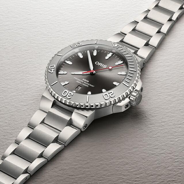 AQUIS オリス アクイスデイト レリーフ 43.5mm 自動巻き 腕時計