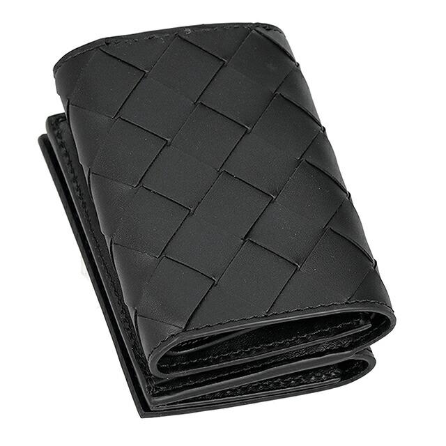 ボッテガ・ヴェネタ 三つ折り財布 三折財布 メンズ ブランド BOTTEGA VENETA Italy 751145-V3US1 8803 ブラックの画像