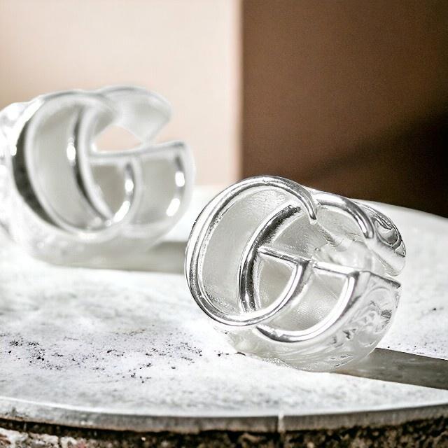 Gucci ピアスダブルG シルバー