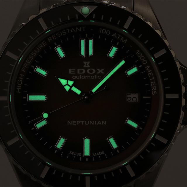 エドックス 腕時計 ブランド スカイダイバー ネプチュニアン オートマティック 自動巻き 機械式 メンズ 80120-3NM-BRD アナログ 父の日 プレゼント 実用的｜nanaple｜08