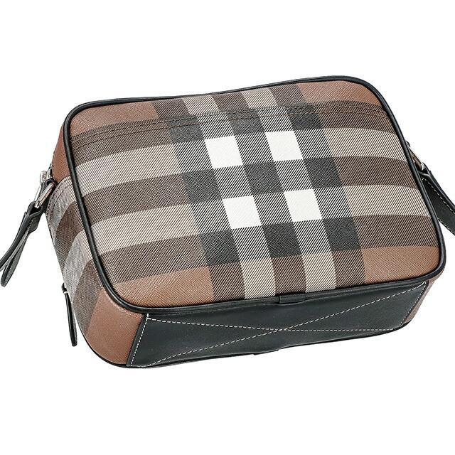 BURBERRYショルダーバッグチェックブラウンメンズ BURBERRYショルダーバッグチェックブラウンメンズ